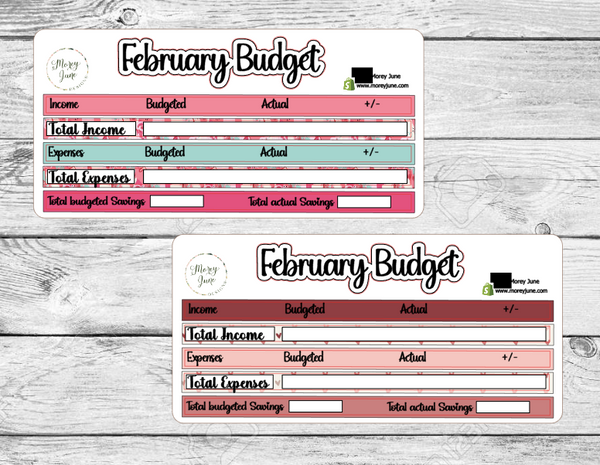 February Budget Kit (2 Options)