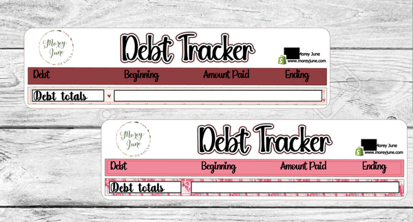 February Debt Tracker Kit- Two Options
