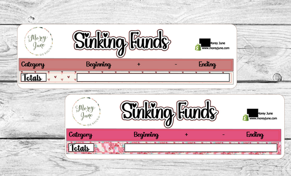 February Sinking Funds Kit- Two Options