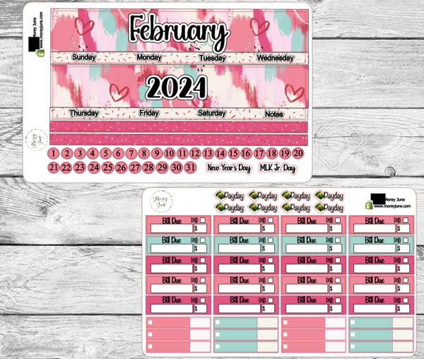 February Sprinkles Monthly Overview & Budget